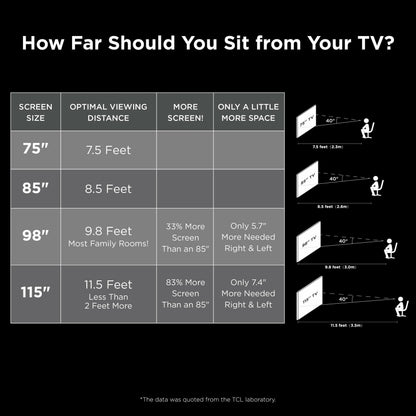 TCL 75 inch 4-Series 4K UHD HDR Roku Smart TV With Voice Control And AirPlay