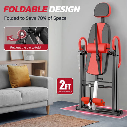 YOLEO Adjustable Inversion Table - 300-Pound Capacity