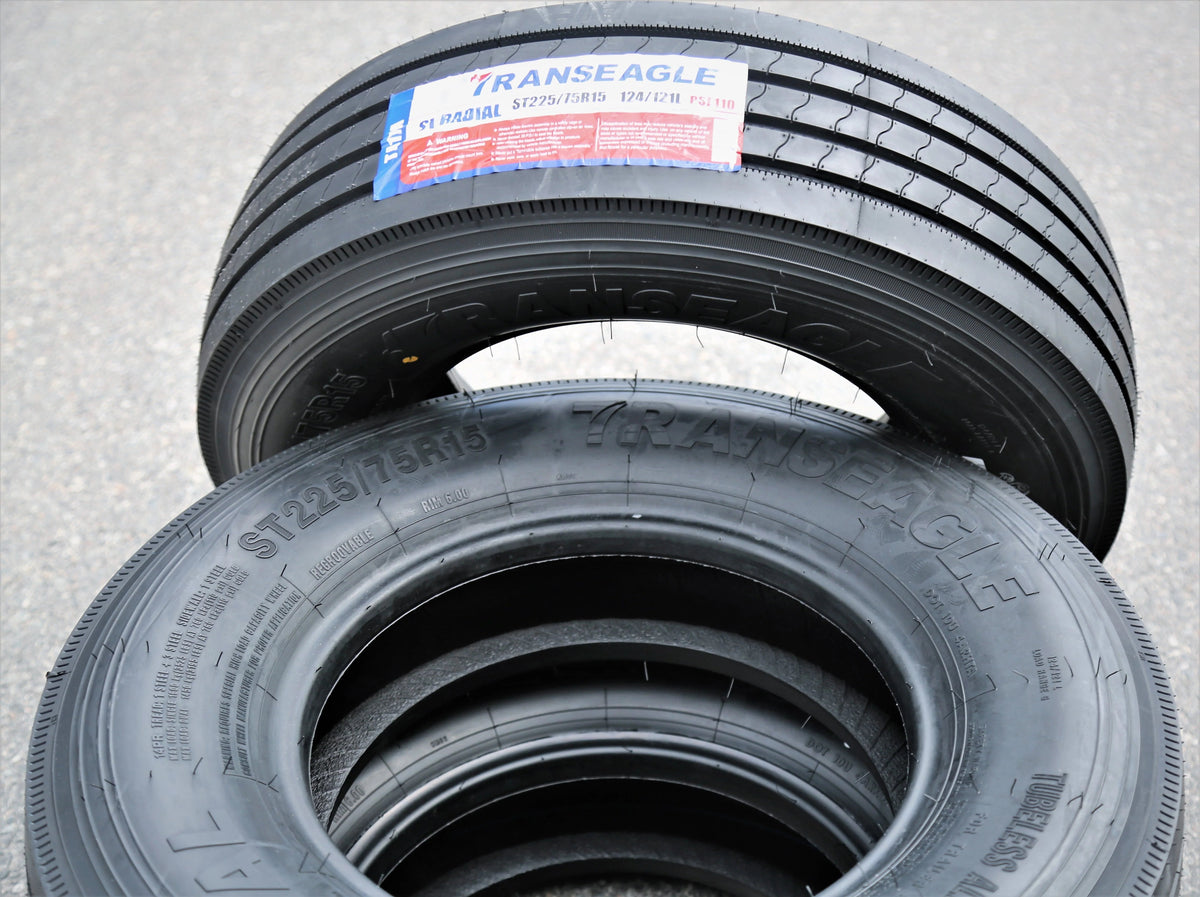 Transeagle ST Radial Trailer Tires 225/75R15 Load Range G 14 Ply - Set Of 4