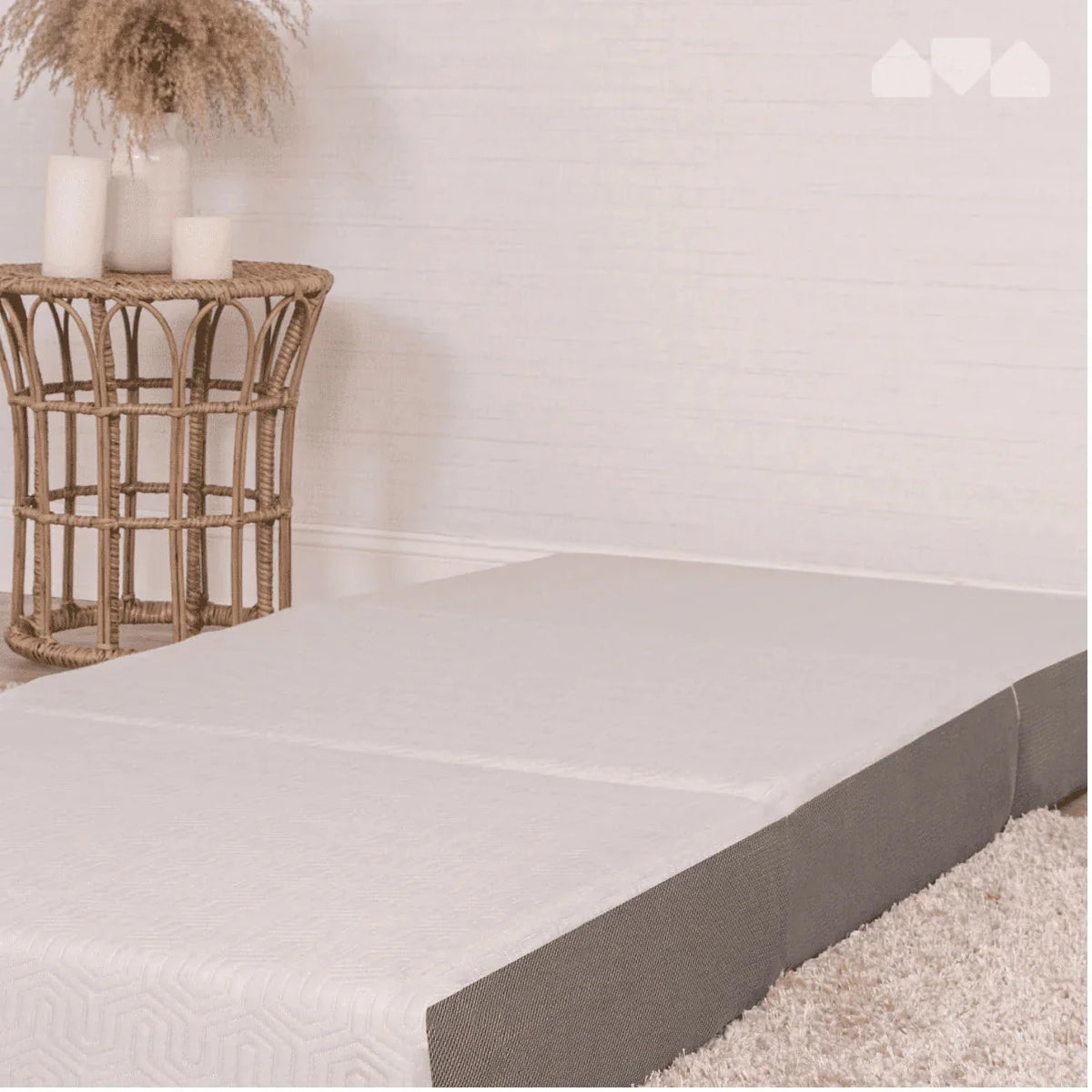 Milliard 6-Inch Memory Foam Tri-Folding Cot Mattress, 75 Inches x 31 Inches, Removable Cover, Non-Slip Bottom