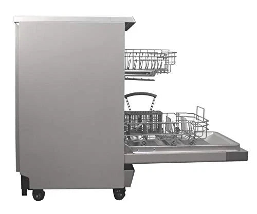 SPT Portable Dishwasher, 18 inch, Stainless Steel, 8 Place Settings, 52 dB