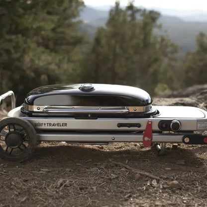 Weber Traveler Portable Propane Gas Grill - 20 lb, 43.6 W