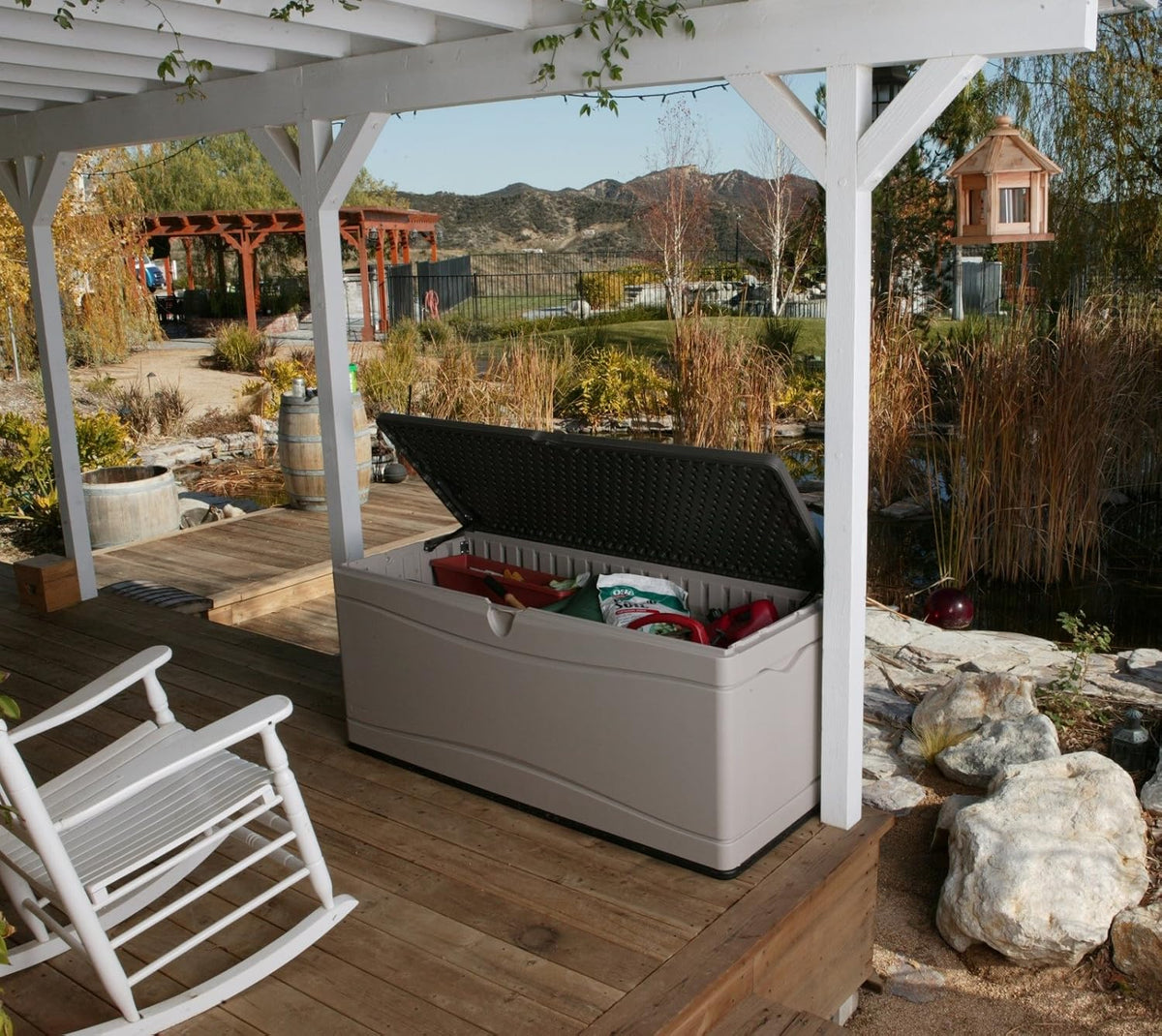 LIFETIME Extra Large Deck Box 130 Gallon Desert Sand/Brown - 60012