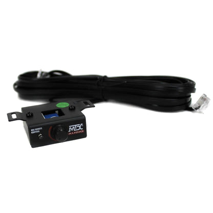 MTX Terminator Dual Loaded 12in 1200W Car Subwoofer Enclosure With Amplifier And 8-Gauge Amp Kit