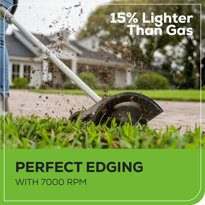 Greenworks Cordless Edger 60V 8 in Brushless With 2.0 Ah Battery And Charger