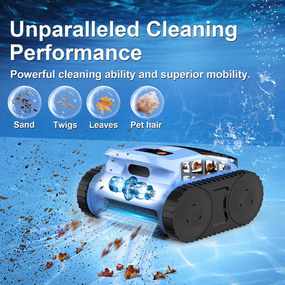 Robotic Pool Cleaner for Inground and Above Ground Pools, 180 Min, 2100 Sq. Ft. - SAT20 PRO