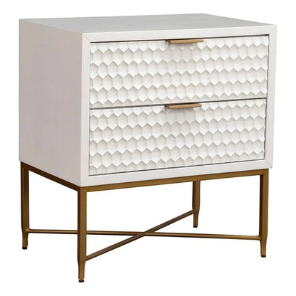 Home Square 3 Piece Furniture Set With 2-Drawer Nightstand And Full Wood Headboard