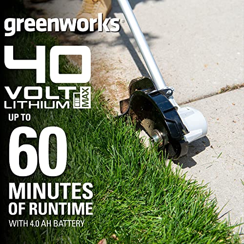 Greenworks 40V 8 in Brushless Edger With 4.0Ah USB Battery And Charger