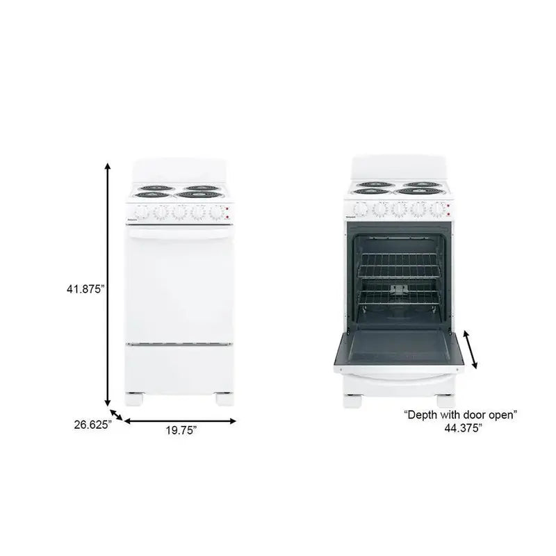 Hotpoint 20-Inch 4-Burner Freestanding Electric Range - White