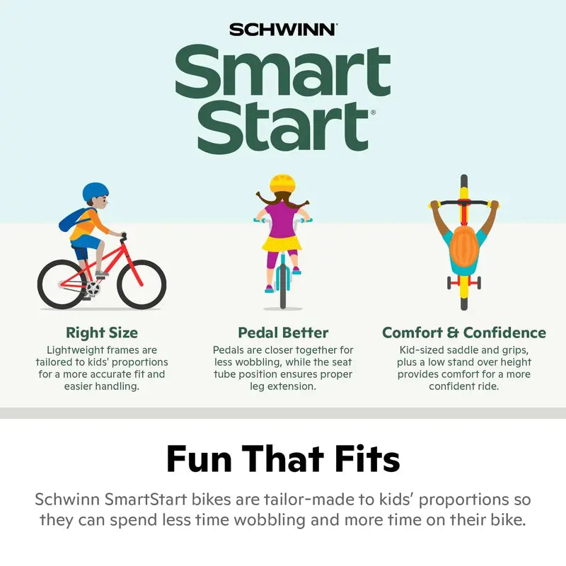 Schwinn Koen & Elm 16-Inch Kids BMX Bike With Training Wheels
